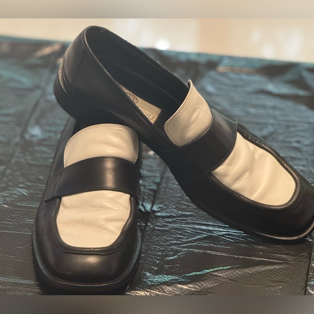 Black and White Loafers by Vittorio Virgili